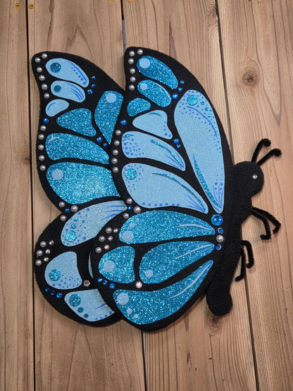 Wreath Attachment - Butterfly Blue