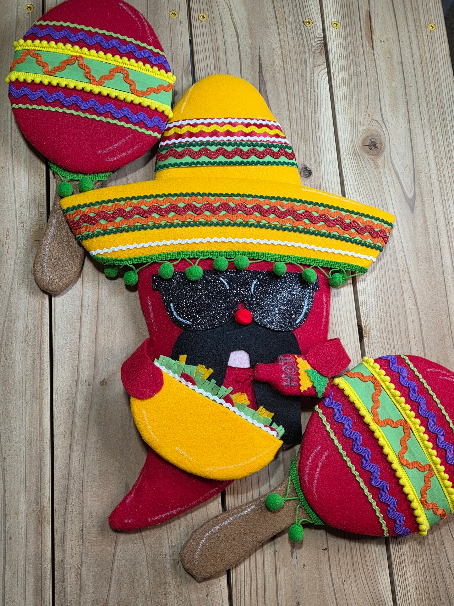 Wreath Attachment-Fiesta Maracas
