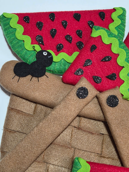 Wreath Attachment - Watermelon Picnic Basket