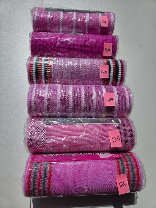 Destash - 10 inch deco mesh (121-126)