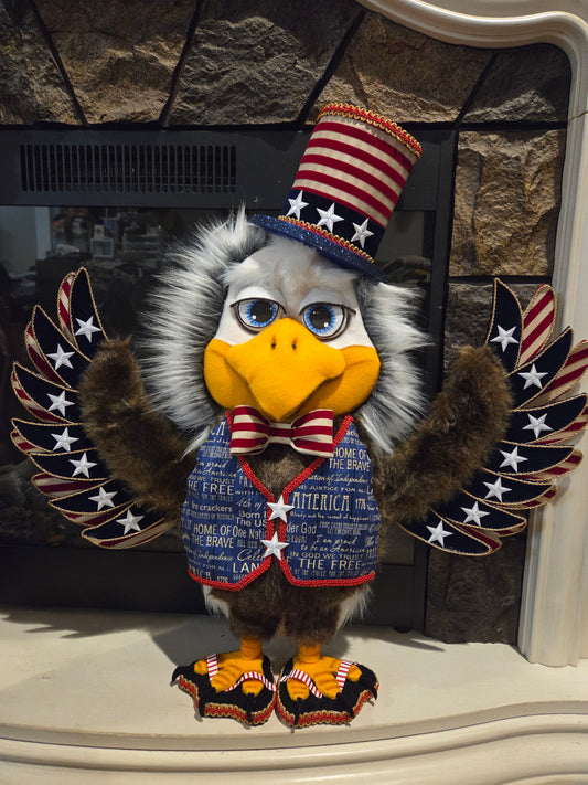 Wreath Attachment - American Eagle with vest