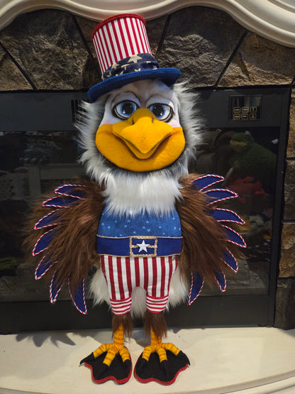 Wreath Attachment - Large American Eagle wings down